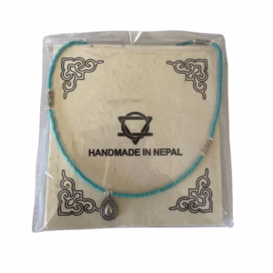 Collar Nepalés de Gemas Extra Finas - Turquesa y Gota