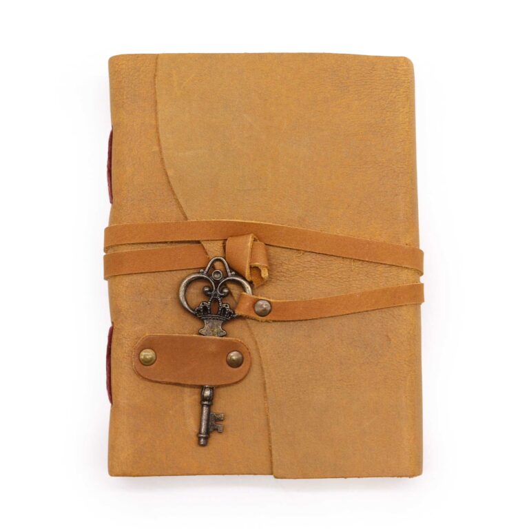 Oiled-Tan-Leather-Key-200-pages-13x18cm