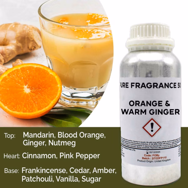 Sinaasappel En Warme Gember Puur Geurolie 500Ml