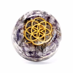 Orgonit Briefbeschwerer 'Amethyst Kuppel'
