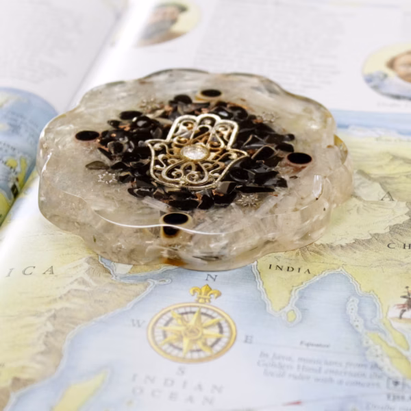 Orgonite Orgonitt Desk Power Packs - Hamsa med Sellonite - Med - Bilde 3