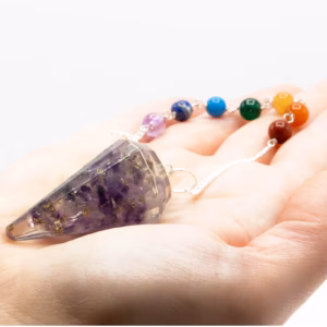 Orgonite Power Chakra Pendulum - Amethyst