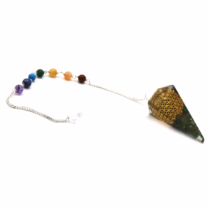 Orgonite Orgonitt Power Chakra Pendel - Livets Blomst