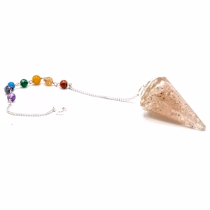 Orgonite Orgonitt Power Chakra Pendel - Rosenkvarts