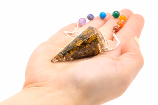 Orgonite Orgonitt Power Chakra Pendel - Tigerøye - Bilde 3