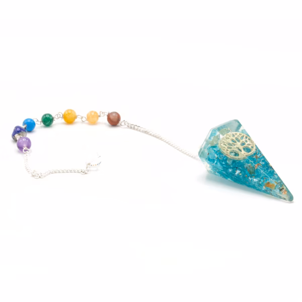Orgonite Orgonitt Power Chakra Pendel - Livets Tre