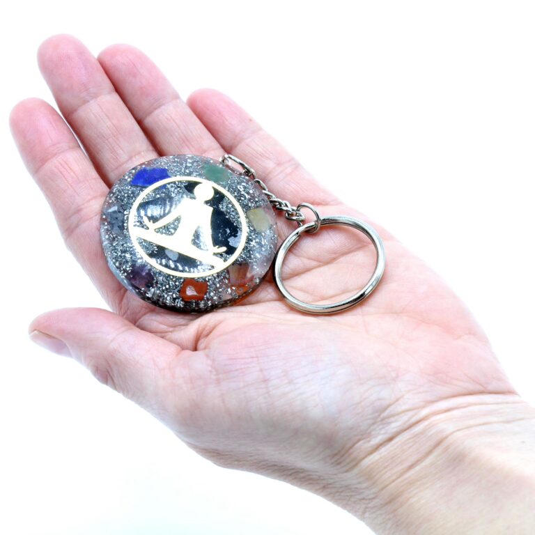 Orgonite-Power-Keyring-Buddha-Seven-Chakra