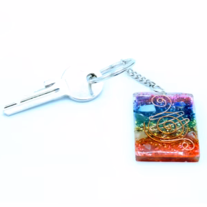 Orgonite Power Keyring - Home Protect Copper og Chakra