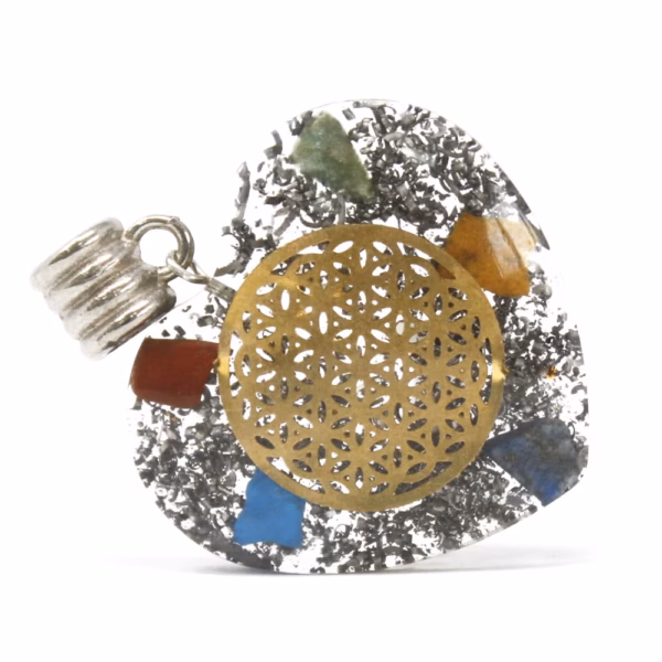 Power Anheng Orgonite Orgonitt - 7 Stein Chakra Hjerte