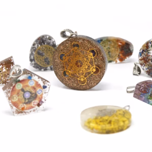 Orgonite Power Pendant - Three Metals Power Point