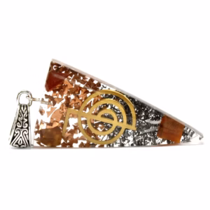 Orgonite Orgonitt Power Pendant - Power Point med Tre Metaller