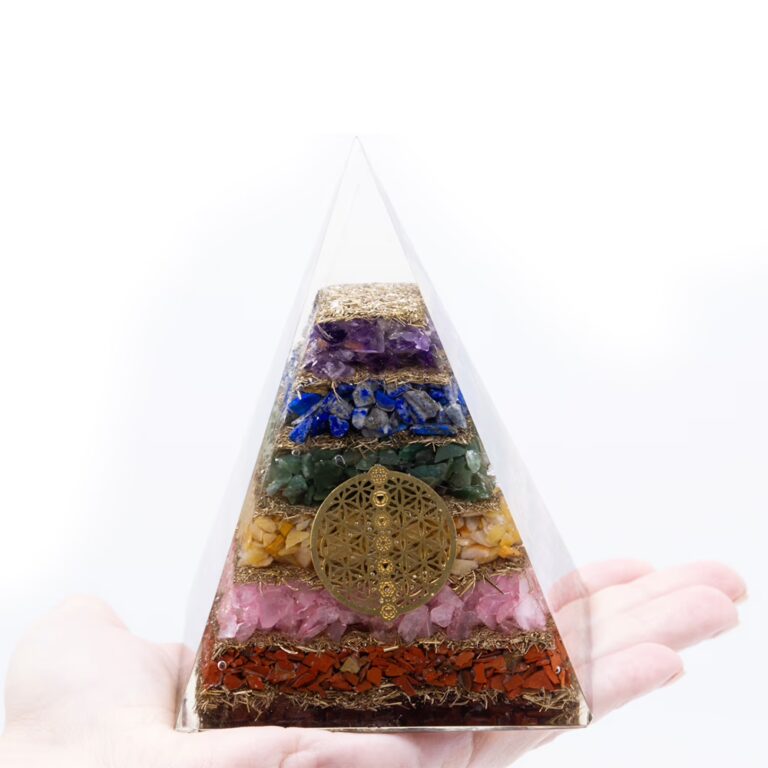 Orgonite-Pyramid-Seven-Chakra-Flower-of-Life-70-mm