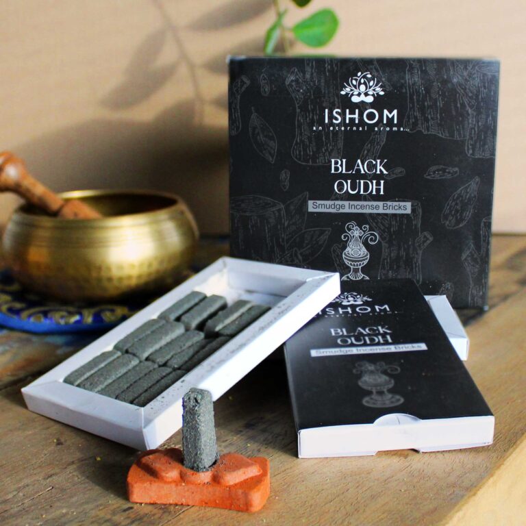 Pack-of-15-Natural-Incense-Smudge-Bricks-and-Burner-Black-Wood