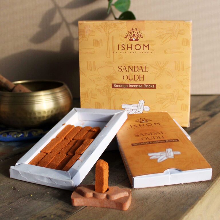 Pack-of-15-Natural-Incense-Smudge-Bricks-and-Burner-Sandal-Wood