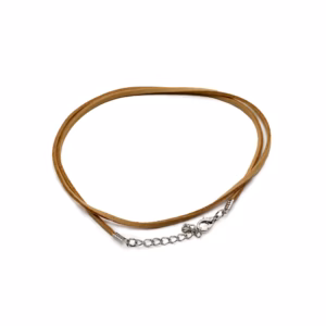 Pakker Anheng Snorer I Imitert Semsket Skinn - 2,5 mm x 55 cm - Brun A120