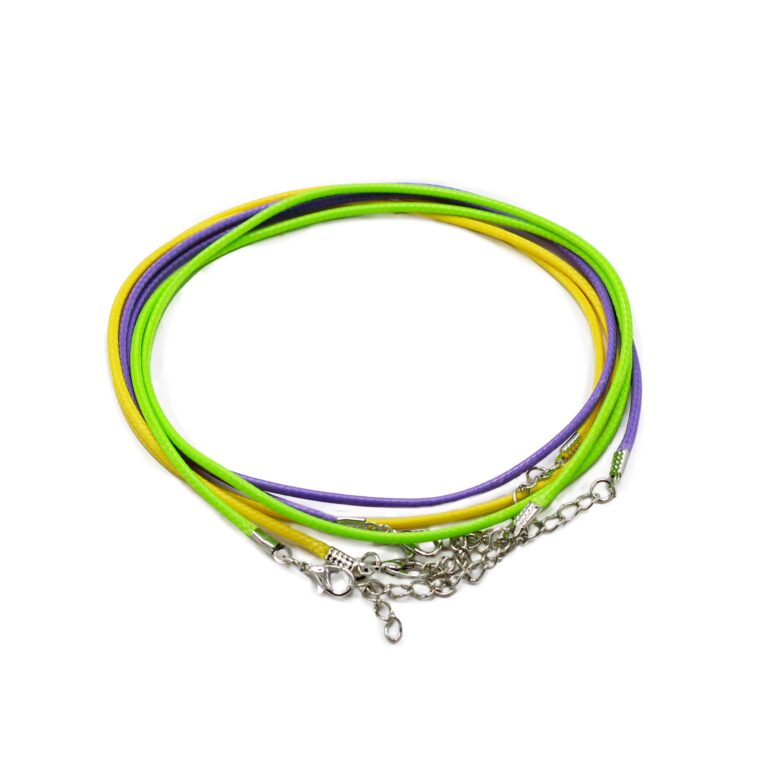 Packs-Waxed-Pendant-Cords-2mm-x-55cm-Assorted-Assorted-10-colours