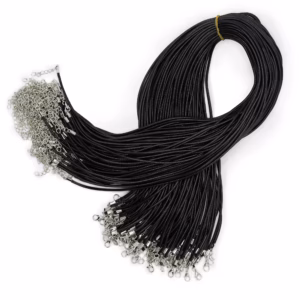 Packungen Gewachste Anhängerschnüre - 2mm X 55cm - Sortiert - Schwarz 101