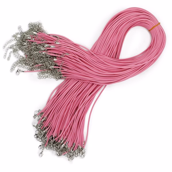 Pakker med Anheng Snorer Voksede - 2 mm x 55 cm - Assortert - Rosa 102 - Bilde 2