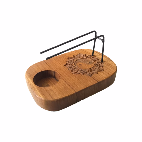 Palo Santo Heater - Teak Wood - Yin &Amp; Yang Design