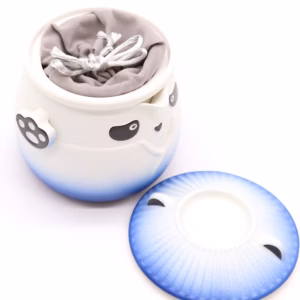 Set de Tetera y Tres Tazas Panda - Azul Cielo