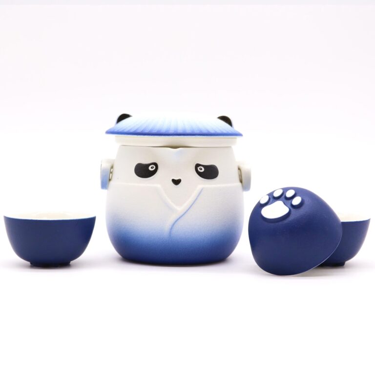 Panda-Teapot-Set-Three-Cups-Sky-Blue