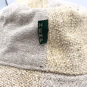 Lappad Festivalhatt av Hampa & Bomull - Naturlig