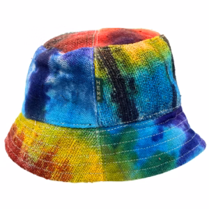 Festivalhatt I Lappet Hamp Og Bomull - Tiedye
