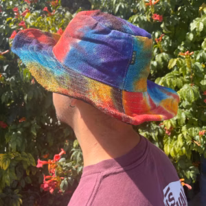 Chapeaux de Festival Boho en Chanvre & Coton, Rapiécé - Tie And Dye