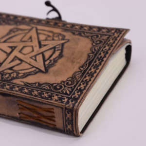 Notizbuch - Pentagramm - Antikgrau - 17,5x12,5x3cm