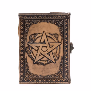 Pentacle - Esoterisk Notatbok - Anique Grey - 200 Sider Søm i Kanten - 17,5x12,5x3cm