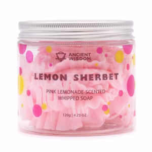 Lyserød Lemonade Whipped Creme Sæbe 120g