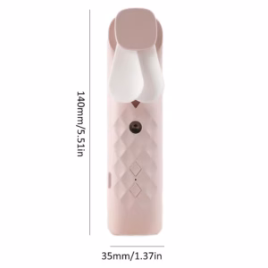 Roze Nano Mist Gezichtsventilator & Spray - USB Oplaadbaar