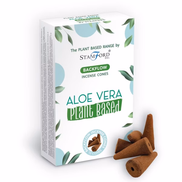 Røkelseskjegler Backflow Plantebaserte - Aloe Vera