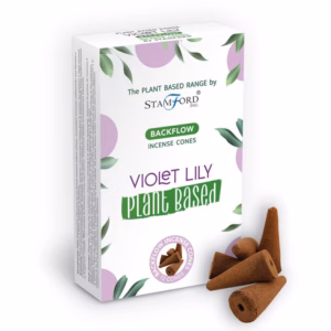 Plantebaserede Røgelseskegler med Backflow - Violet Lilly