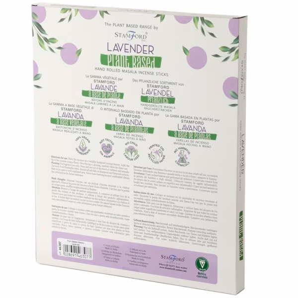 Plantebasert Masala Røkelsespinner - Lavendel - Bilde 4