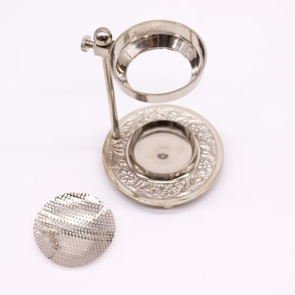 Plated Brass Resin Incense Warmer - Adjustable - Image 3