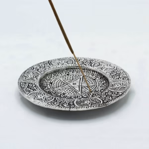 Gepolijst Aluminium Pentagon Wierookhouder 11,5cm