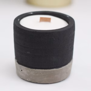 Pot Concrete Sojalys - Sort - Brandy Butter
