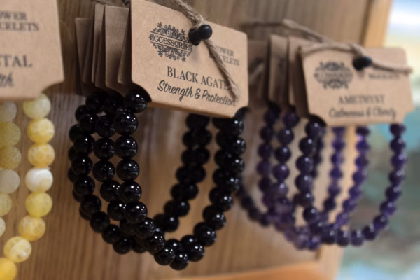 Power Bracelet - Black Agate - Image 3