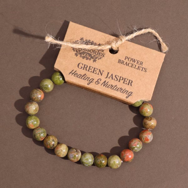 Power Bracelet - Green Jasper - Image 7