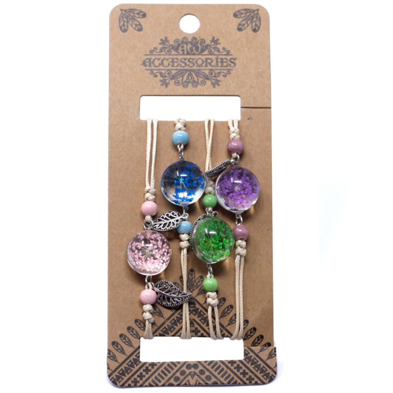 Pressed-Flowers-Pretty-Flower-Leaf-Braclet