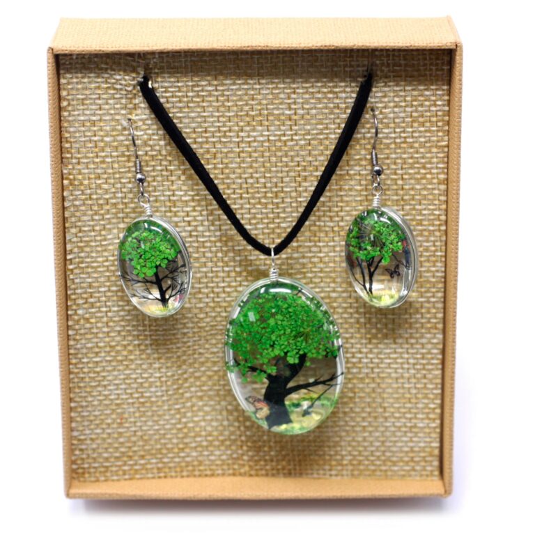 Pressed-Flowers-Tree-of-Life-set-Green