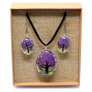 Pressed Flowers - Tree Of Life Set - Lavendel