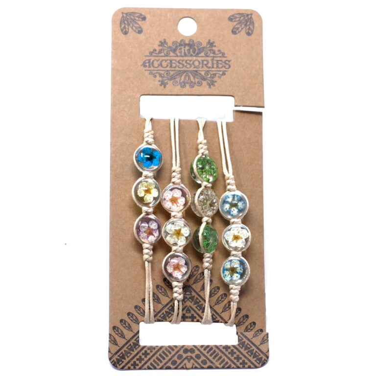 Pressed-Flowers-Tri-Flower-Braclet