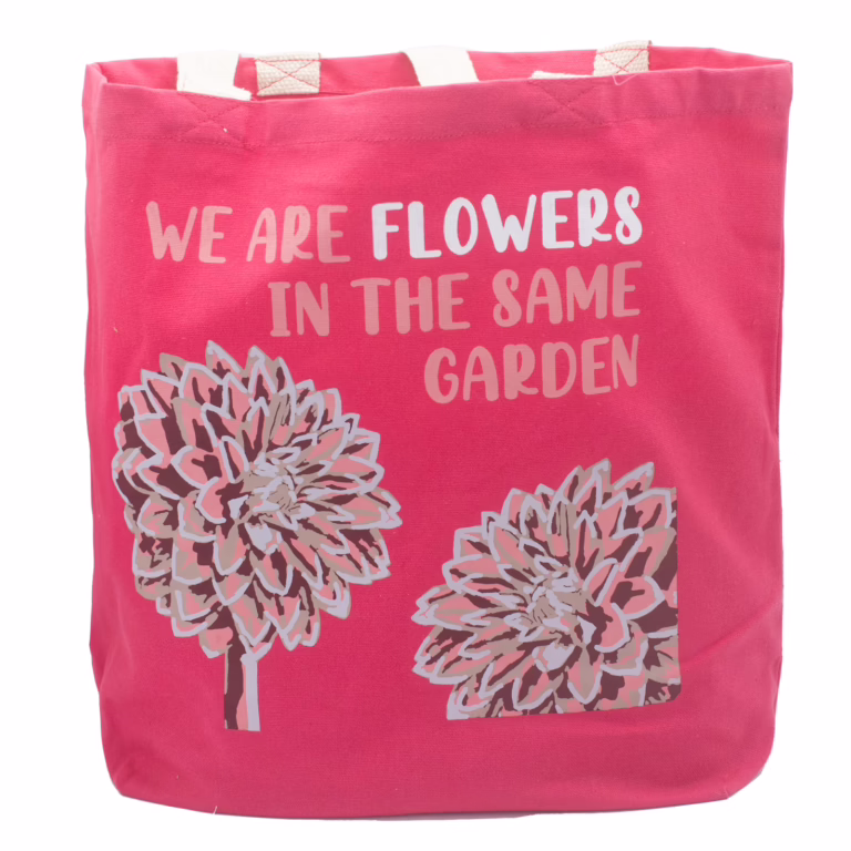 Printed-Cotton-Bag-We-are-Flowers-Pink