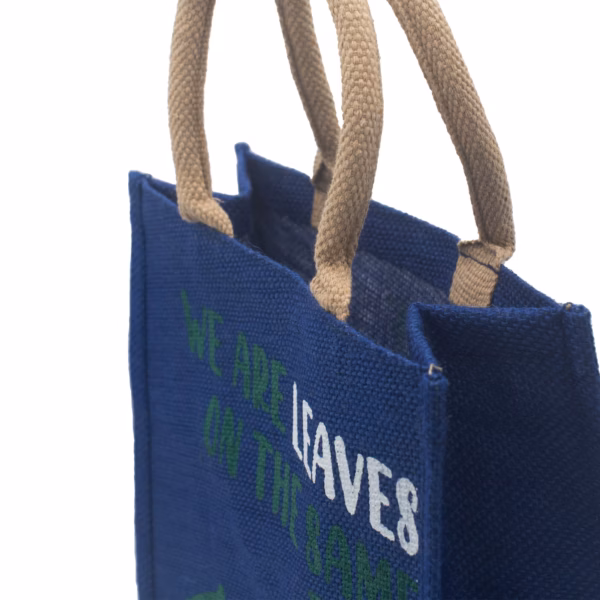 Bedrukte Jute Tas - Wij Zijn Bladeren - Geel - Afbeelding 8