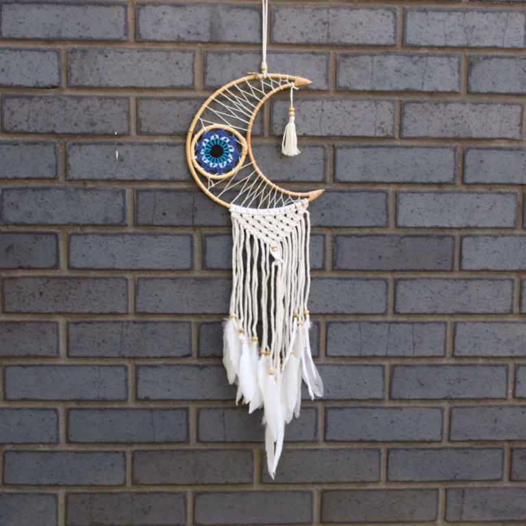 Protection-Dream-Cather-Macrame-Moon-Assorted-Colours