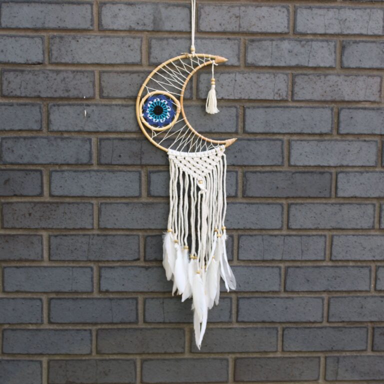 Protection-Dream-Cather-Macrame-Moon-Assorted-Colours