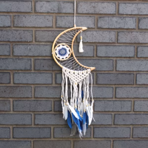 Protection Dream Cather - Macrame Moon Assorted Colours