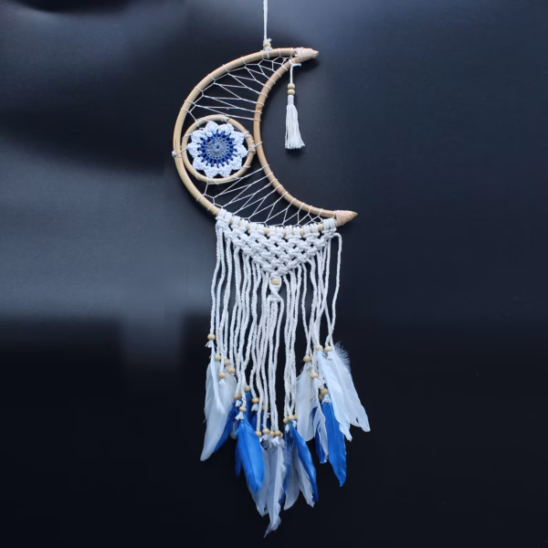 Beskyttelse Drømmefanger - Makrame Moon Assorted Colours - Bilde 8